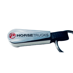 Metal nglering med logo/tekst stanset i metallet Teardrop-model