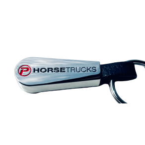 Metal nglering med logo/tekst stanset i metallet Teardrop-model