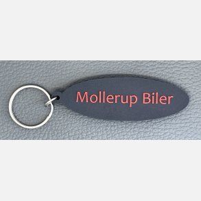 Oval Silicone nglering med logo/tekst, der er forhjet og farvelagt