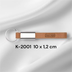 gte Lder nglering med logo/tekst stanset i lderet