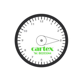 P-Skiver Rund 1 farvet eller 2 farvet tryk