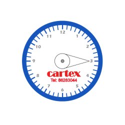 P-Skiver Rund 1 farvet eller 2 farvet tryk