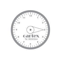 P-Skiver Rund 1 farvet eller 2 farvet tryk