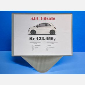 Prisskilteholder A3 p tvrs