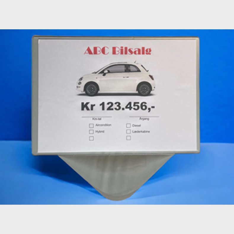 Prisskilteholder A4 p tvrs