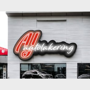 Lysskilt til indgangsparti 2