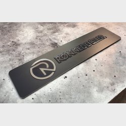 Luxus Dekoplade med beskyttende resin p bogstaverne